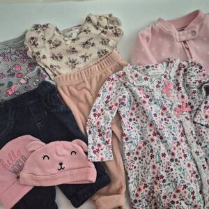 0-3months Baby Girl Clothes: Laura Ashley, Nicole Miller, Carter's, Garanimals